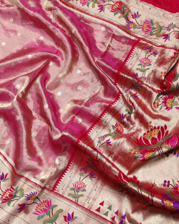 Banaras Tissue Paithani silk saree - BRS14