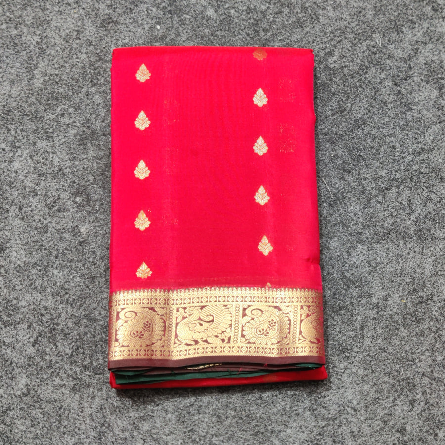 Kanchipattu small border saree - KMP213