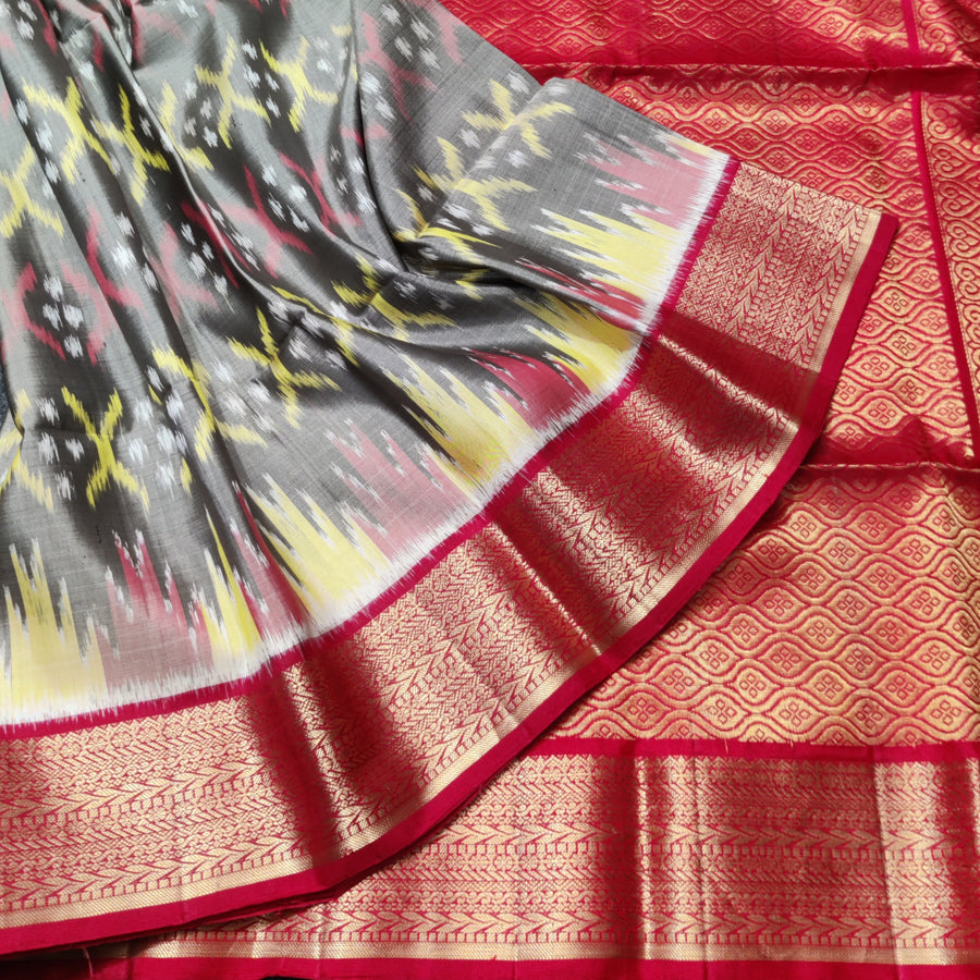 Ikkath Pure handloom silk saree - IKT03