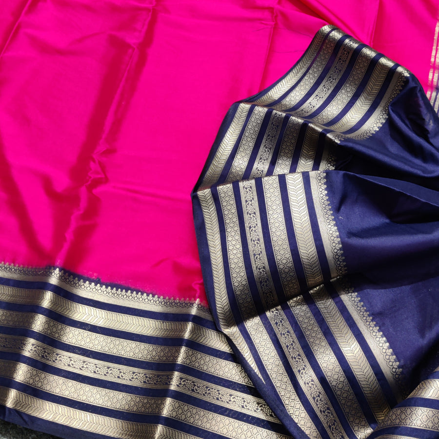Mysore crepe semi silk saree - M15