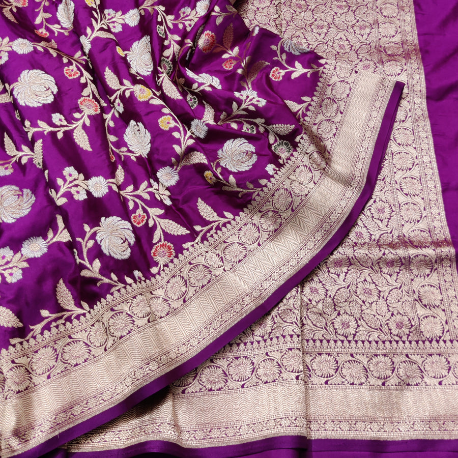 Banaras Katan Allover Meenakari - BRS43