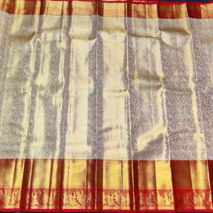 Kanchi Pattu Golden zari Bridal saree - KMP3037