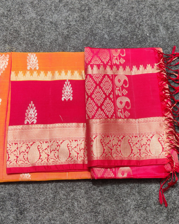 Lightweight pattu Scurt Border Saree - LWP356