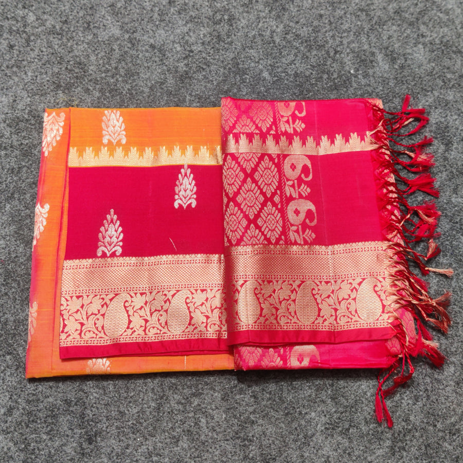 Lightweight pattu Scurt Border Saree - LWP356