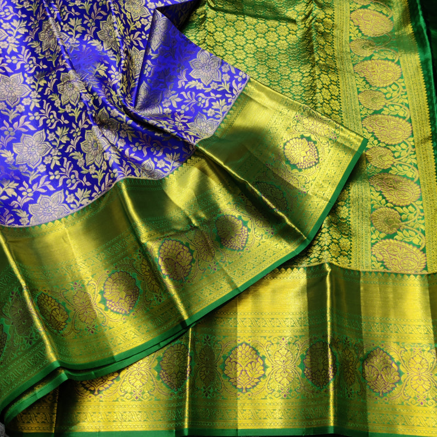 Kanchi Meenakari Brocade Pure handloom Silk Saree - KMP3203