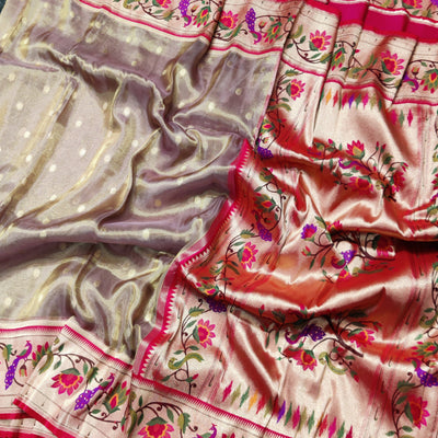 Banaras Tissue Paithani silk saree - BRS17