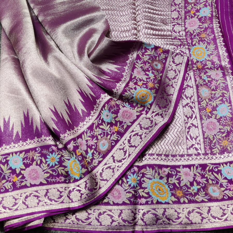 Banaras Tissue Paithani silk saree - BRS24