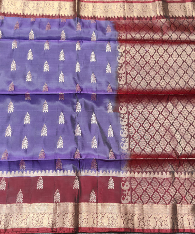 Lightweight pattu Scurt Border Saree - LWP96