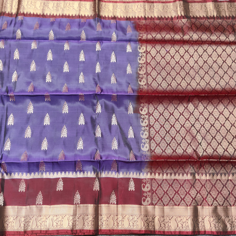 Lightweight pattu Scurt Border Saree - LWP96