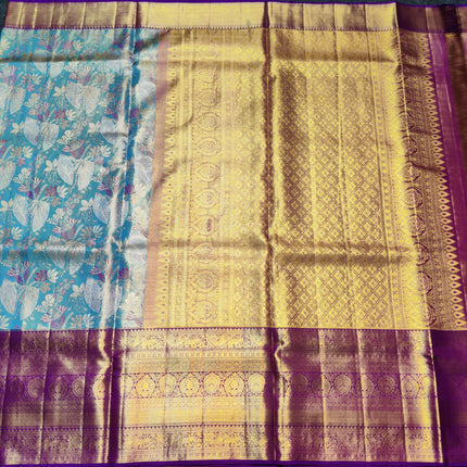 Kanchi Meenakari Brocade Pure handloom Silk Saree - KMP1793