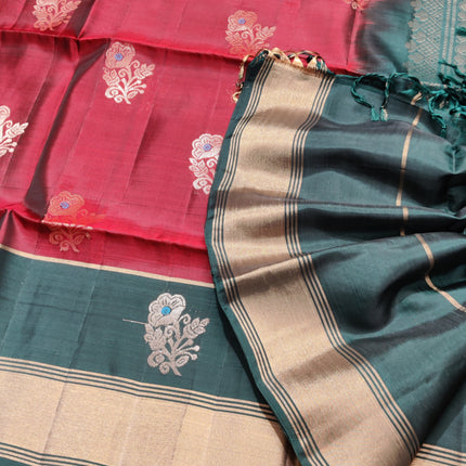Lightweight pattu Scurt Border Saree - LWP143