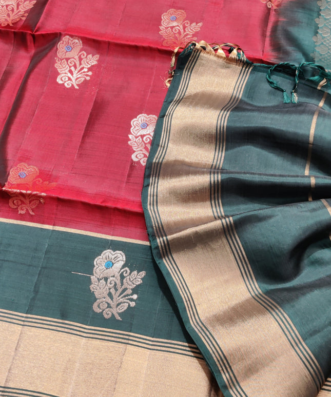 Lightweight pattu Scurt Border Saree - LWP143