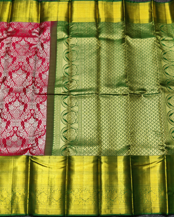 Kanchi Meenakari Brocade Pure handloom Silk Saree - KMP3206 alternate view