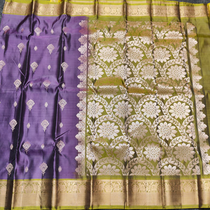 Kanchi Vintage Small border pattu - KMP82