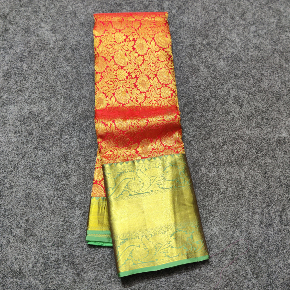 Kanchi pattu half fine bridal wear saree HF02