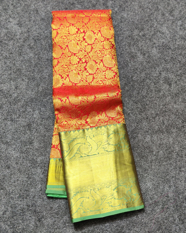 Kanchi pattu half fine bridal wear saree HF02