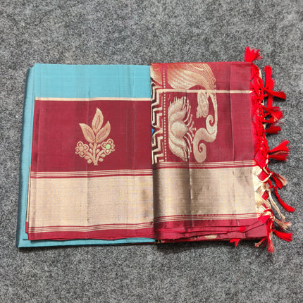 Lightweight pattu Scurt Border Saree - LWP93