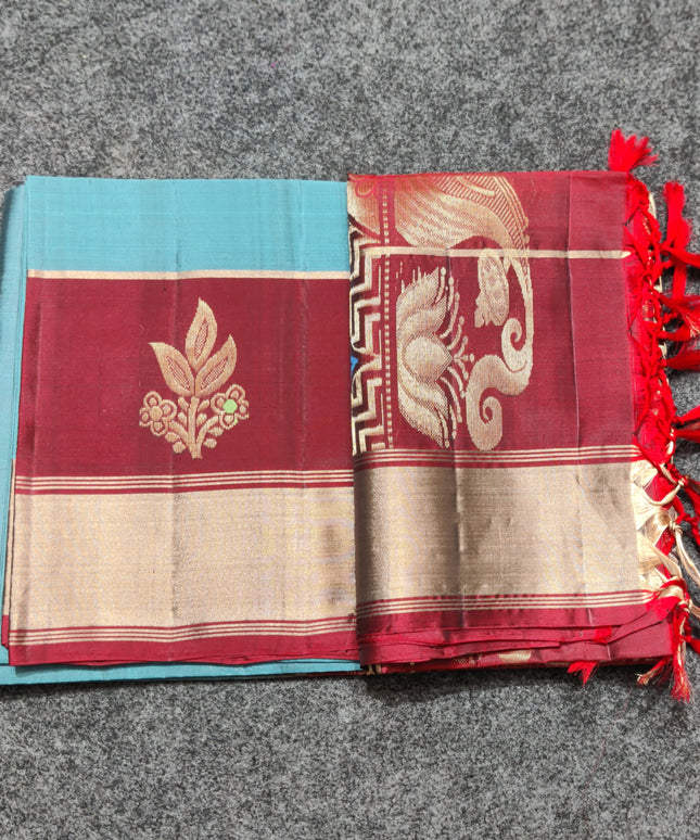 Lightweight pattu Scurt Border Saree - LWP93