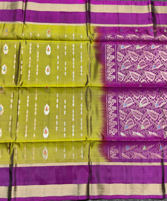 Lightweight pattu Scurt Border Saree - LWP141