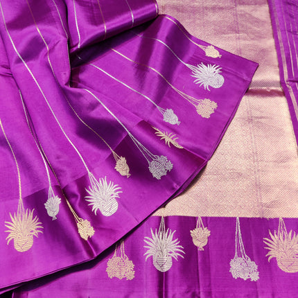 Raw mango Pure Silk Saree - RM07