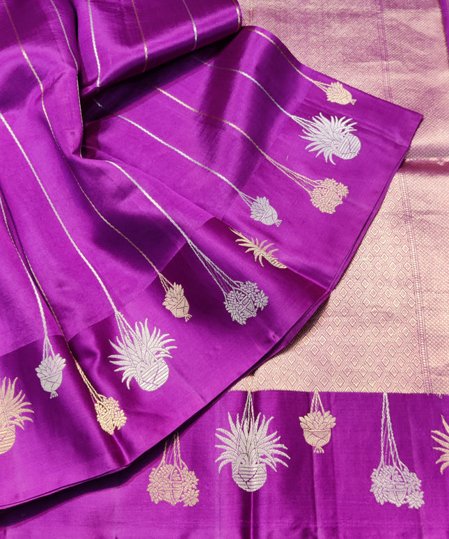 Raw mango Pure Silk Saree - RM07