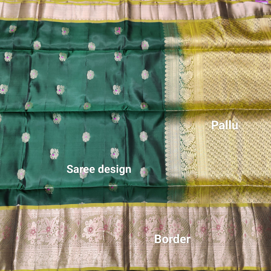 Meenakari kanchi lightweight pattu Saree - KMP143