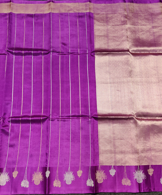 Raw mango Pure Silk Saree - RM07