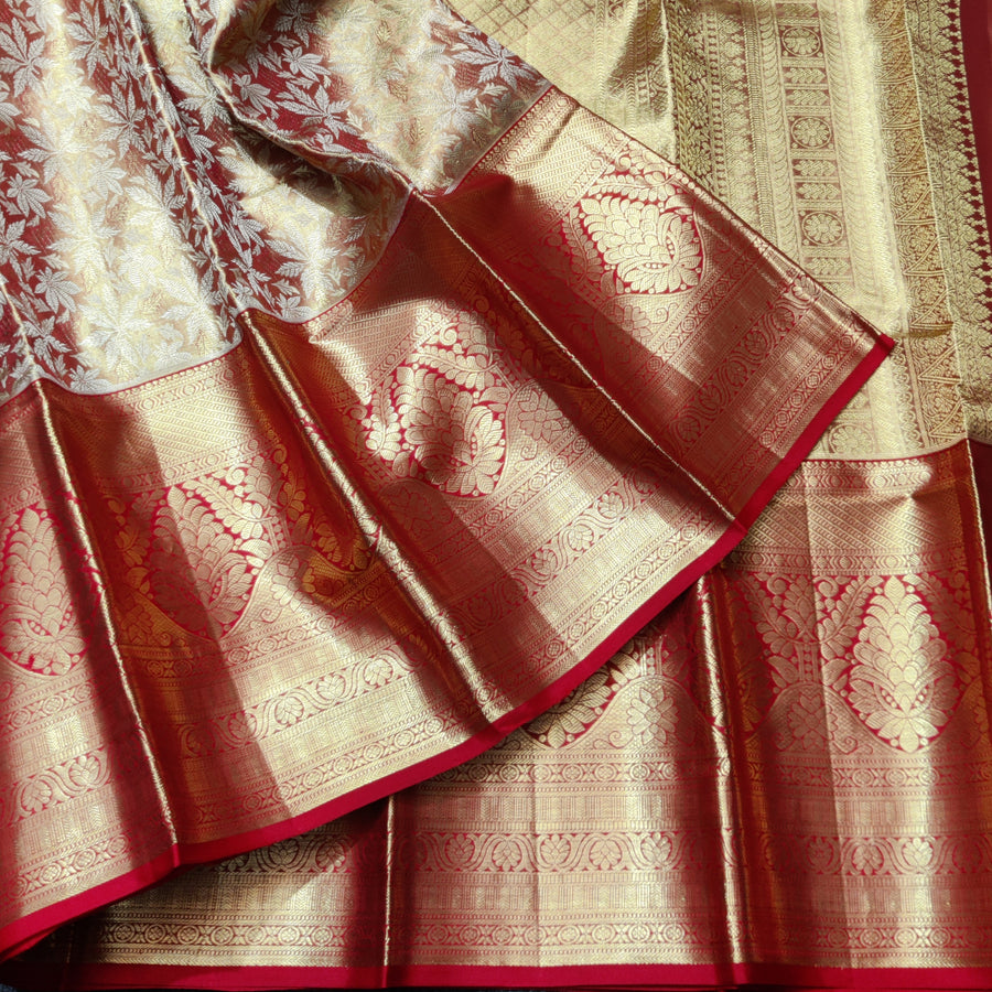 Kanchi Pattu Wedding Saree @35% Off -KMP64