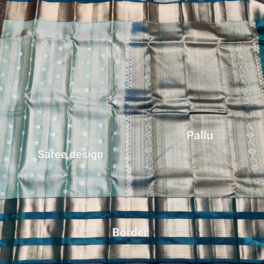 Kanchi Vintage Gap border pattu - KMP100