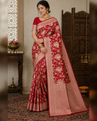 Banaras Katan Allover Meenakari - BRS41