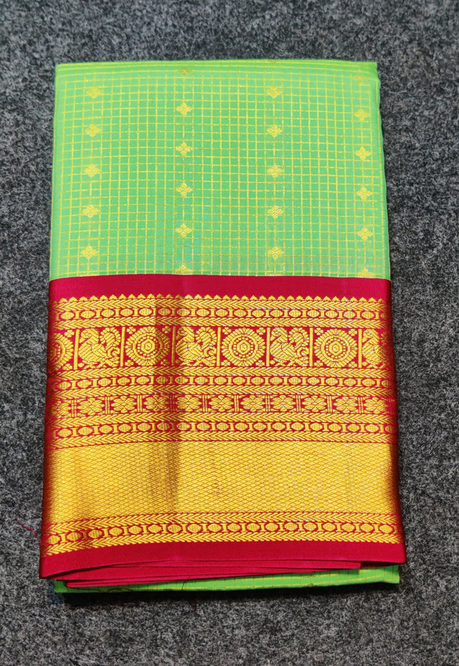 Kanchi Handloom Kuttu Pure Silk Saree - KMP2013