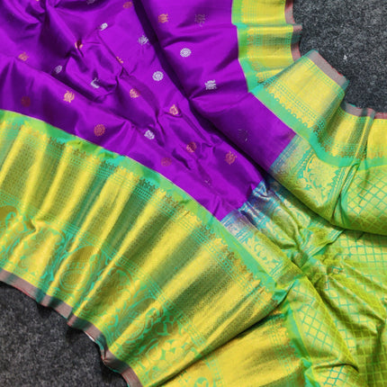 Gadwal pure handloom kuttu silk saree - GPS125
