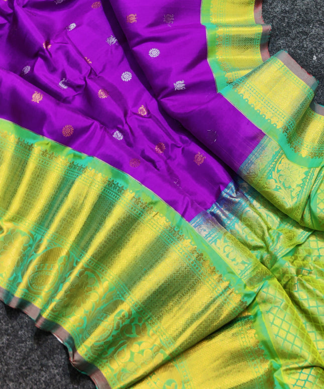 Gadwal pure handloom kuttu silk saree - GPS125