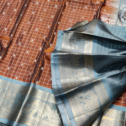 Kanchi Pure silk check - KMP2002