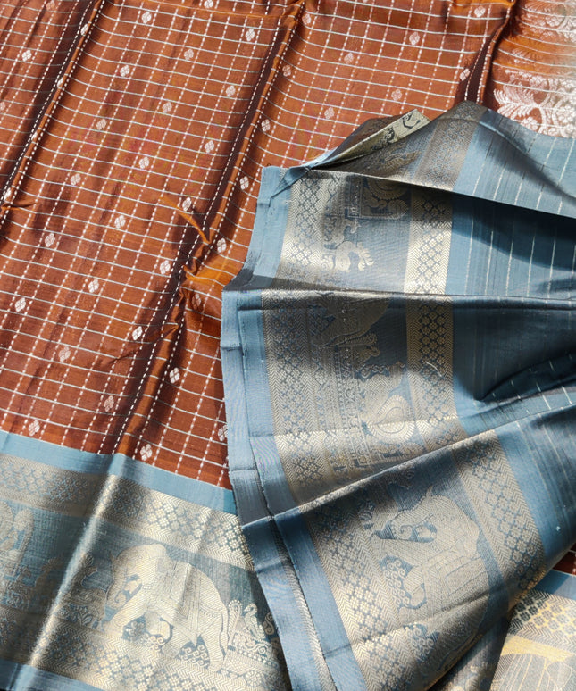 Kanchi Pure silk check - KMP2002