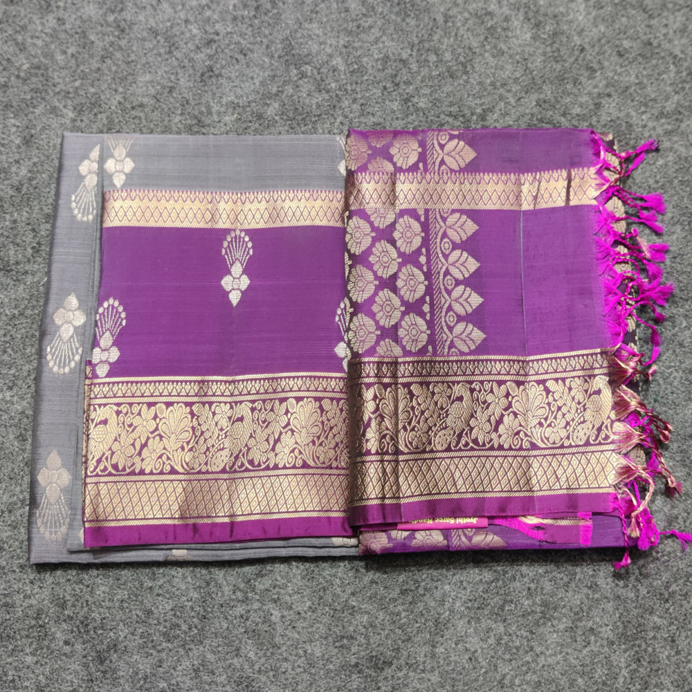 Lightweight pattu Scurt Border Saree - LWP307