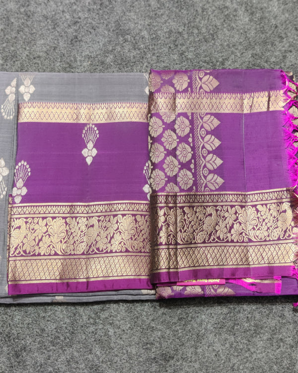 Lightweight pattu Scurt Border Saree - LWP307