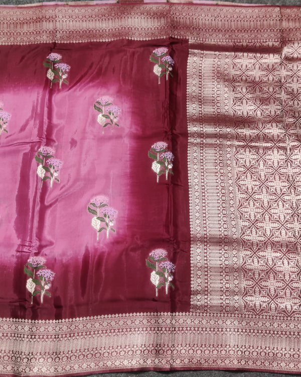 Satin Silk Saree- SA11 alternate view