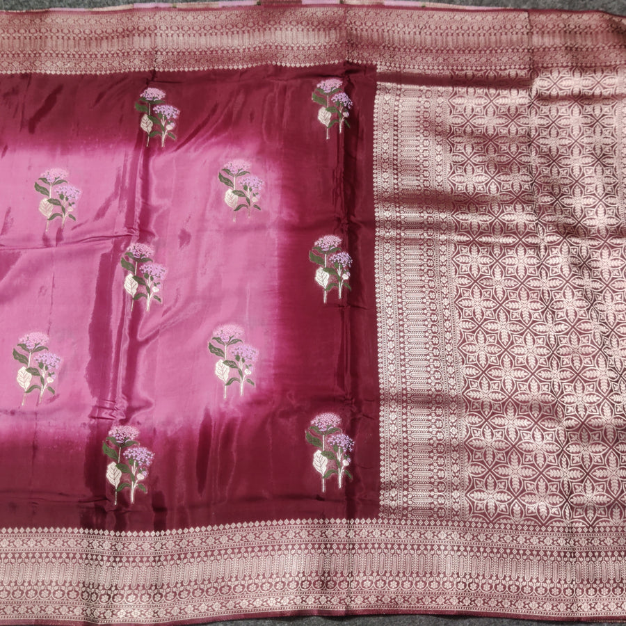 Satin Silk Saree- SA11