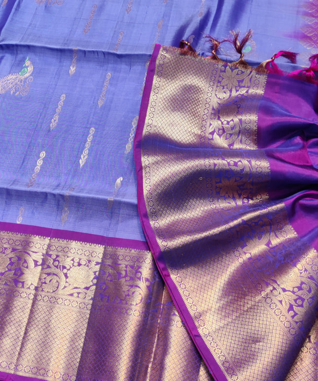 Meenakari kanchi lightweight pattu Saree - KMP3063