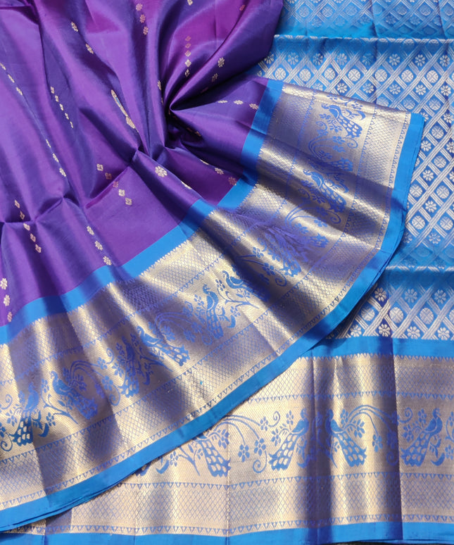 Meenakari kanchi lightweight pattu Saree - KMP132