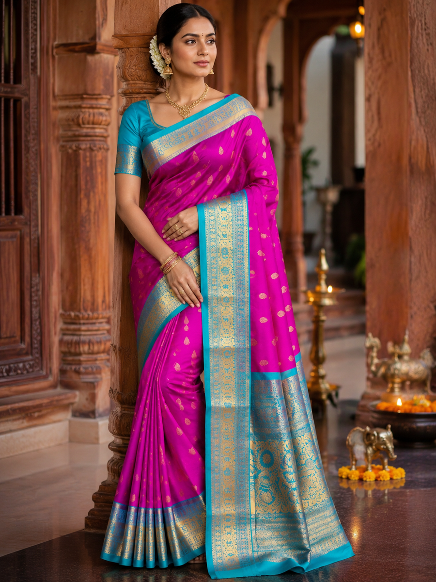 40%Off Kanchi pattu saree - KMP11