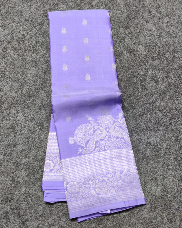 35% off Kanchi Pure Lavender Saree - KMP51