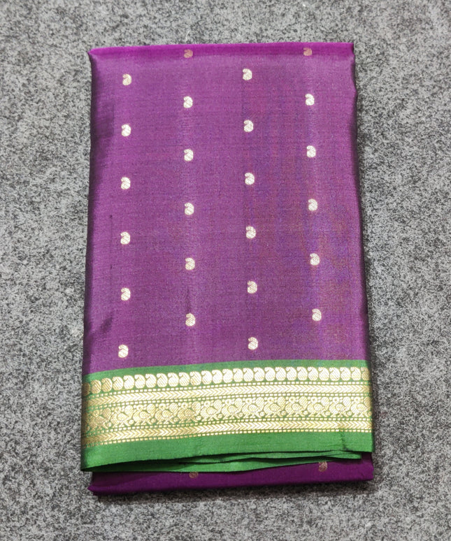 Kanchi pattu small border saree - KMP251