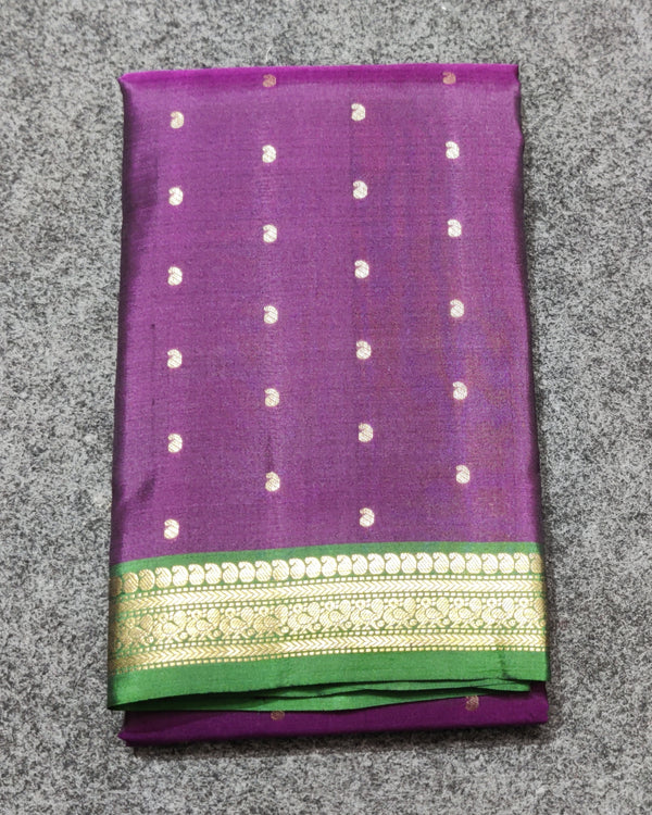 Kanchi pattu small border saree - KMP251