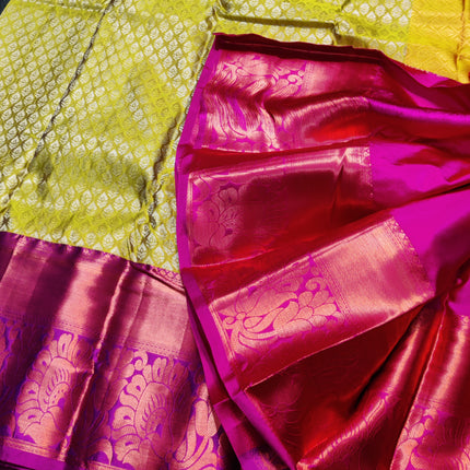 Kanchi pattu half fine Bridal Saree - HF06