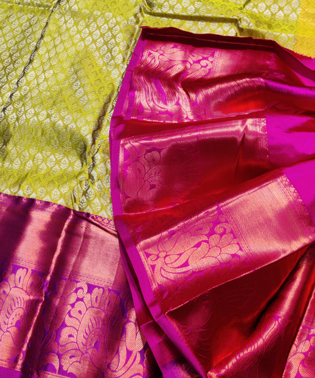 Kanchi pattu half fine Bridal Saree - HF06