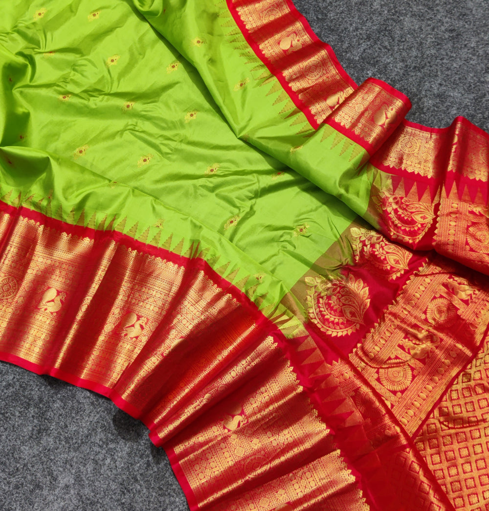 Gadwal Handloom pure silk- GPS56