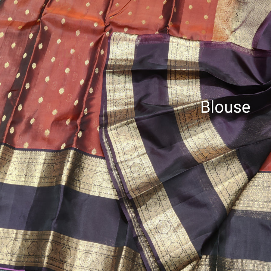 Kanchi Vintage border pattu - KMP71