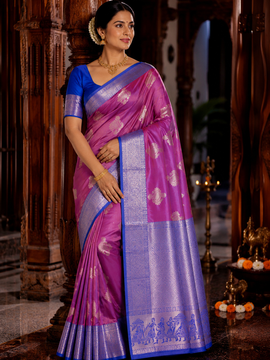 40%Off Kanchi pattu saree - KMP19